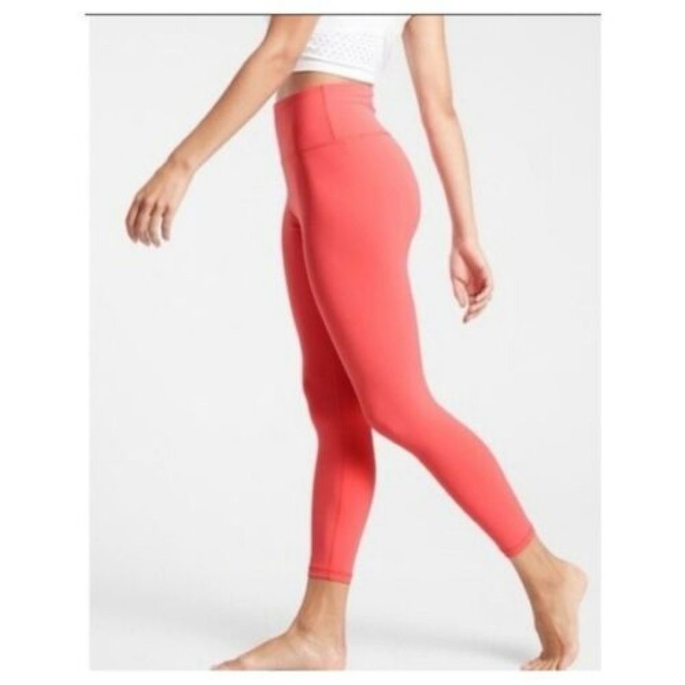 Athleta Transcend 7/8 Tight XS Coral